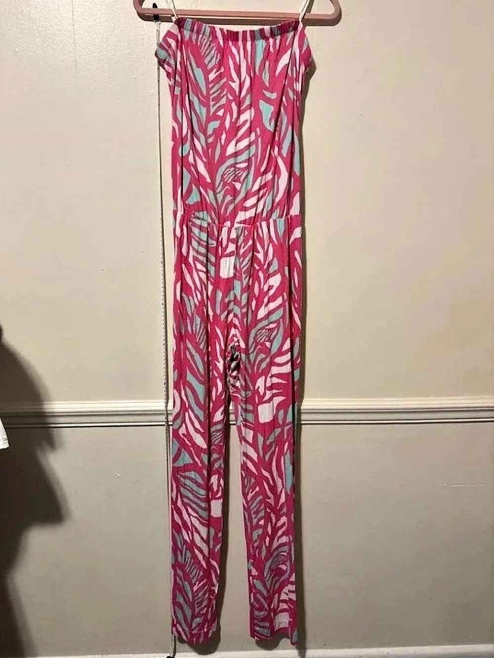 Lilly Pulitzer Printed Wide Leg Jumpsuit Size XL